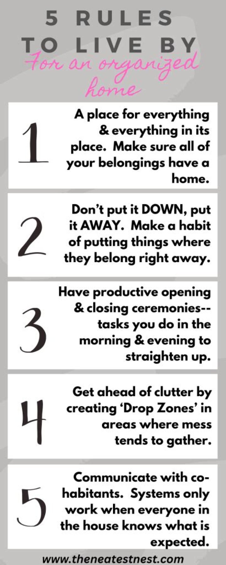 5 Rules to Live By