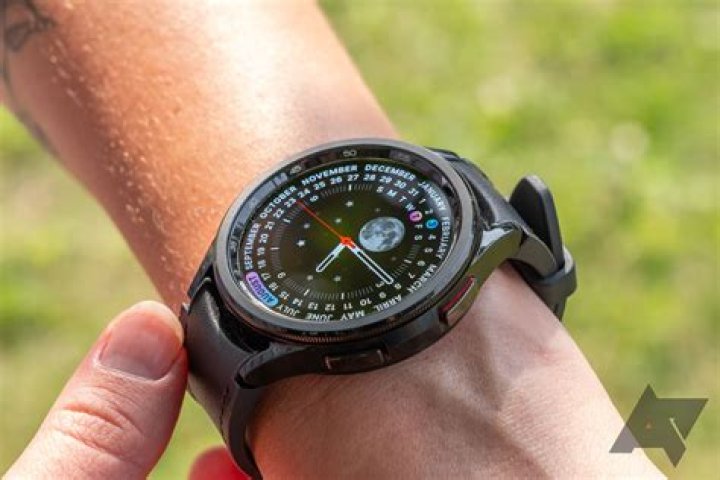 Galaxy Watch 4 Check Updates A Galaxy Watch 4 user checks for software updates in the watch settings.