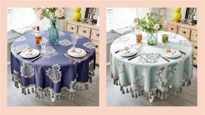 A table covered with Golden Girls-themed decor