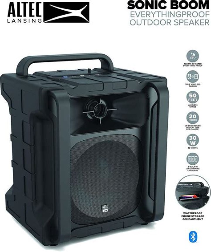 Altec Lansing Sonic Boom 2 Bluetooth Speaker