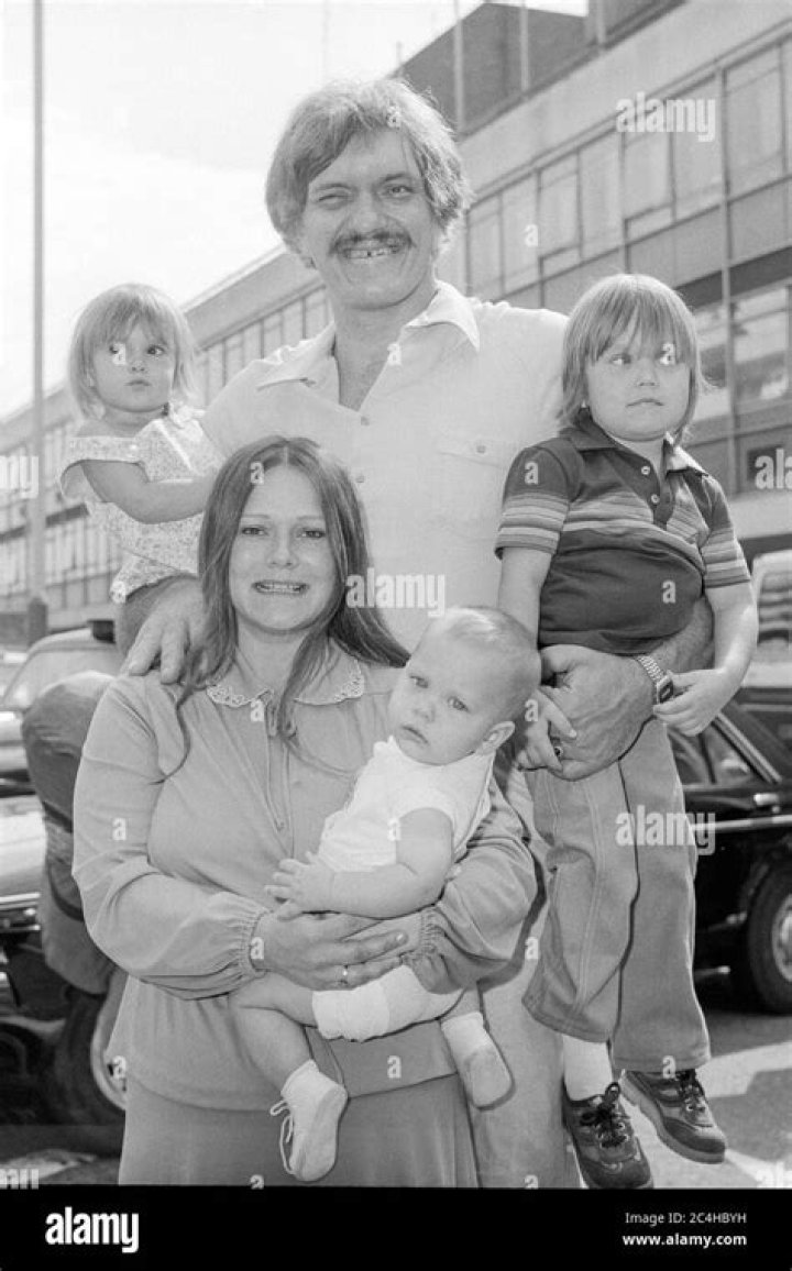 American actor Richard Kiel with his second wife, Diane Rogers, and