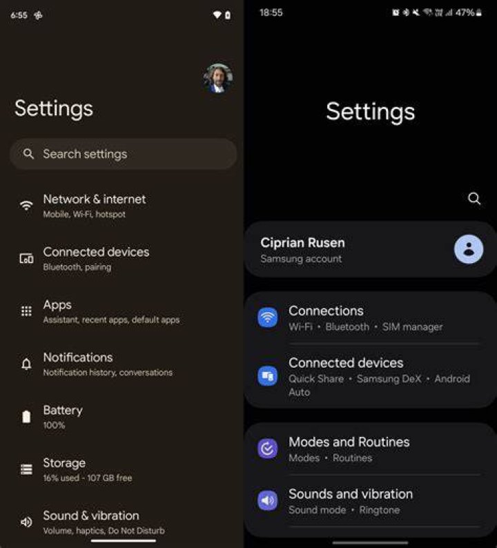 Android Settings App RAM Use Google Services