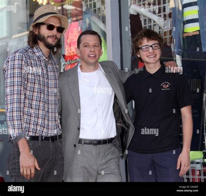 Ashton Kutcher, Jon Cryer, Angus T. Jones at the CBS upfronts 