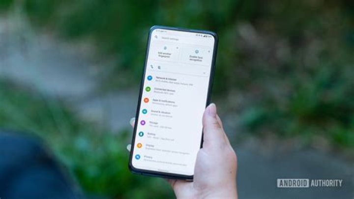 Asus Zenfone 7 Pro settings menu