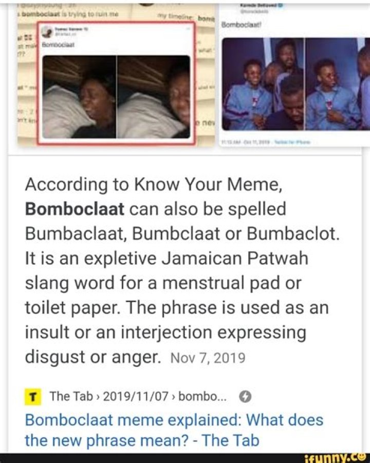 Bomboclaat meme explained What does the new phrase mean?