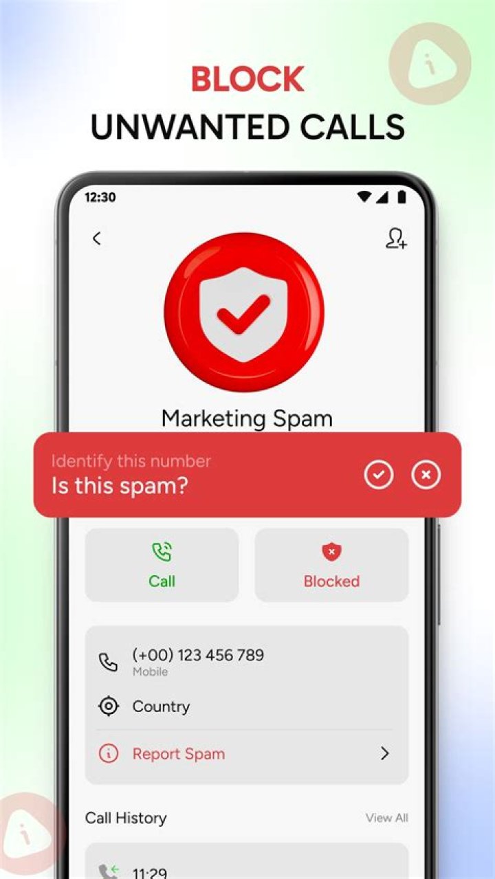 Call Blocker screenshots - How to block a phone number