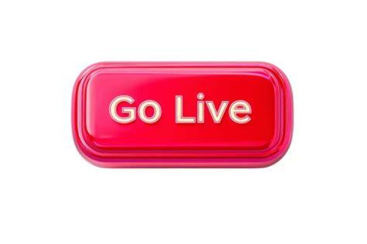 click go live button
