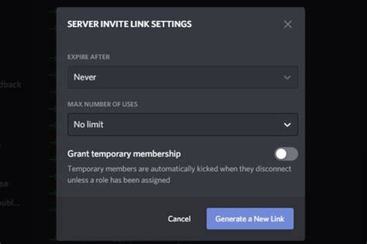 click invite to server