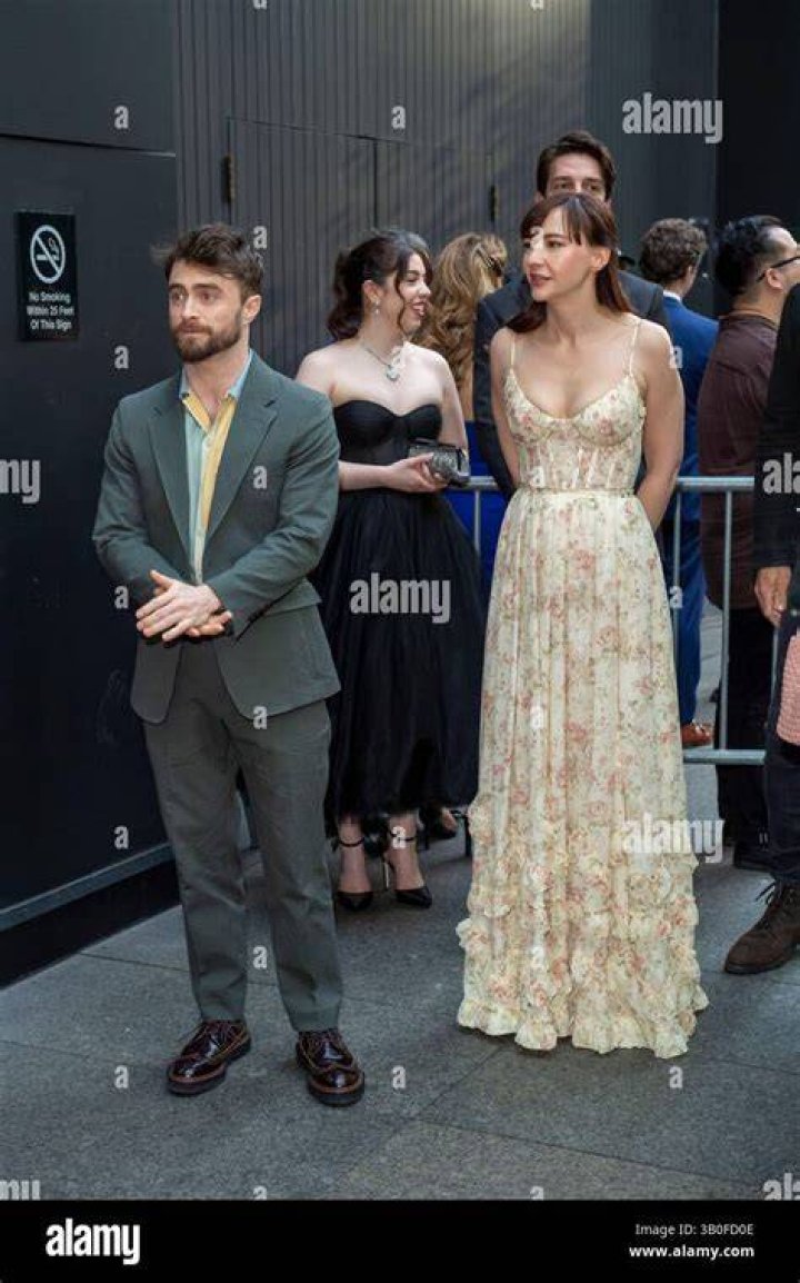 Daniel Radcliffe and Erin Drake at a public event