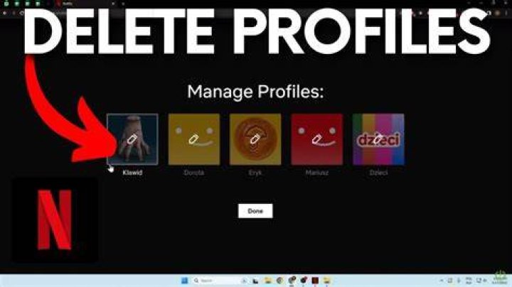Delete Netflix profile