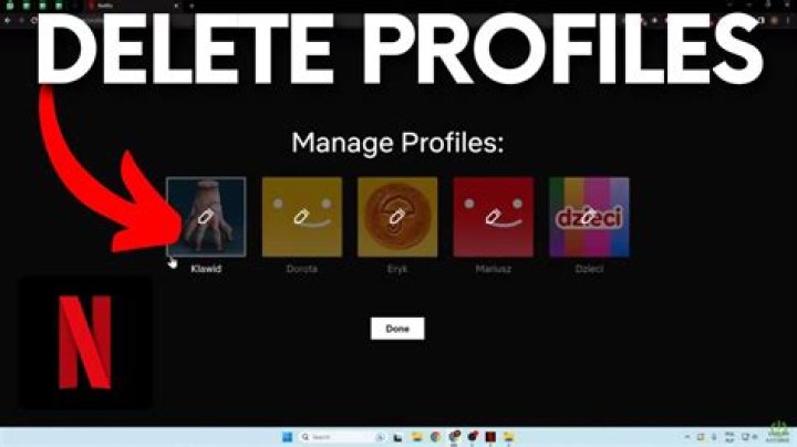 delete profile tv