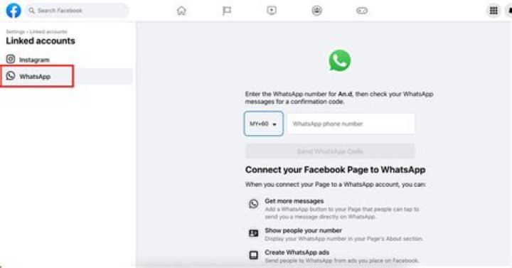 facebook page whatsapp button