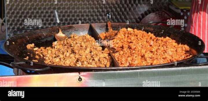 Food being cooked on an outdoor grill