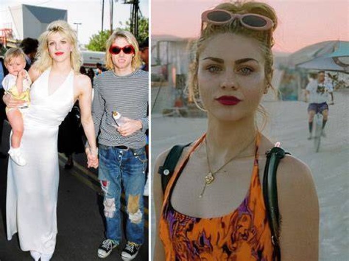 Frances Bean Cobain standing and posing for a photo