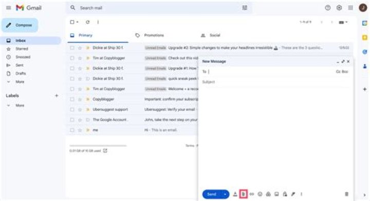 Gmail attach