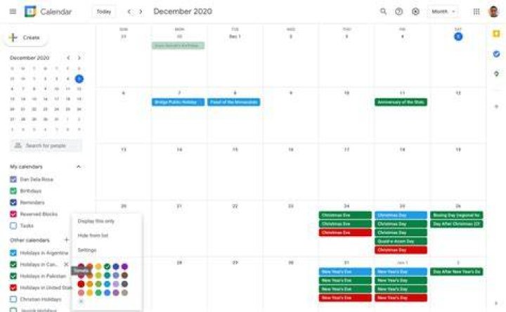 Google Calendar Holidays Google Calendar Holidays