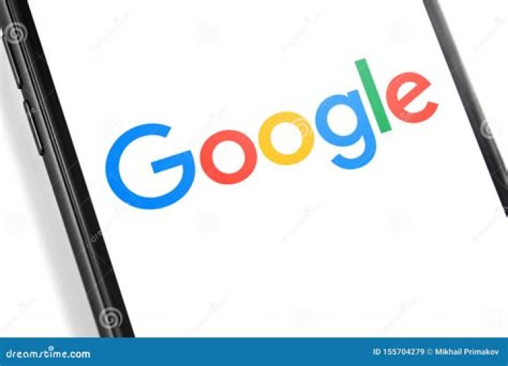 Google logo on the screen