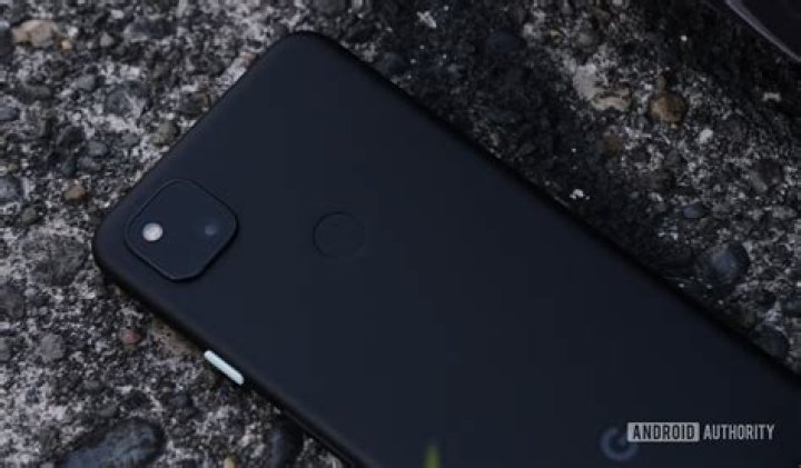 Google Pixel 4a back face down zoomed out 1