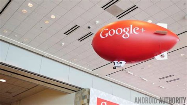Google Plus Google+ AA blimp Google Plus Google+ AA blimp