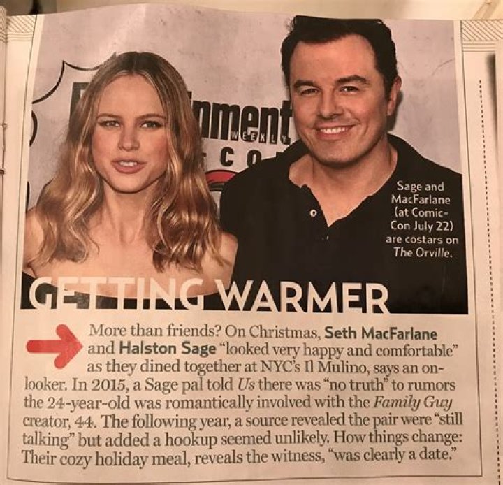 Halston Sage and Seth MacFarlane on the show Orville
