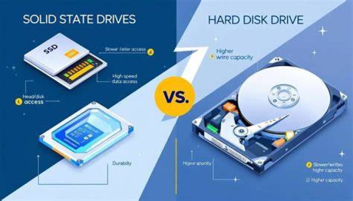 hdd vs ssd stock image hdd vs ssd stock image