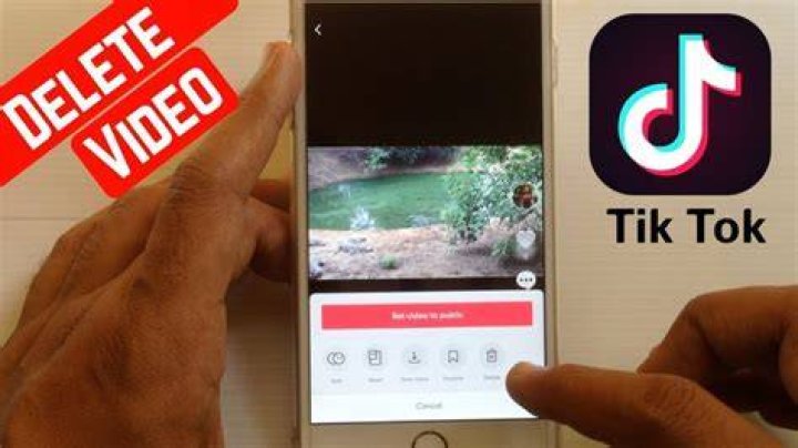 HOW TO DELETE TIK TOK VIDEO YouTube