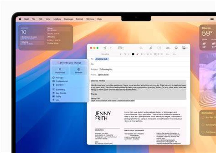 insert document apple mail