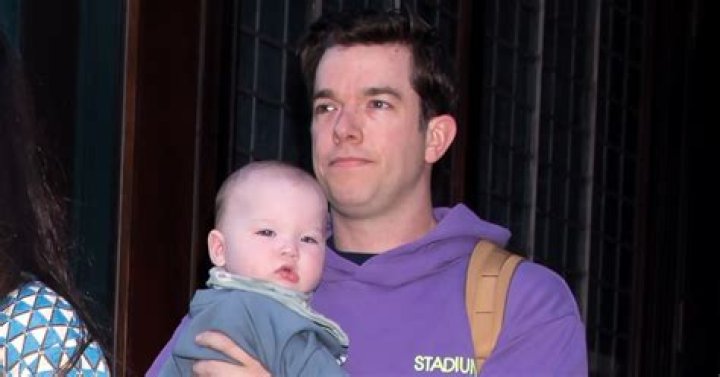 John Mulaney in NYC with son