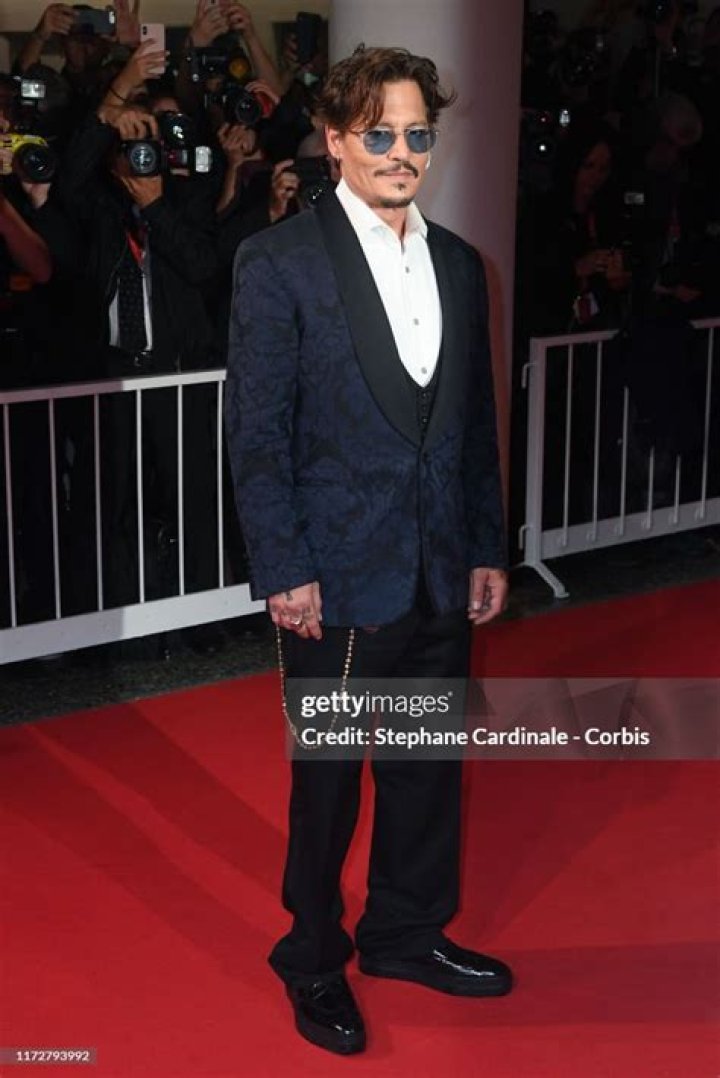 Johnny Depp on the red carpet