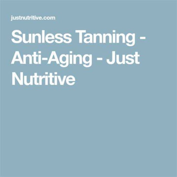 Just Nutritive self tanner