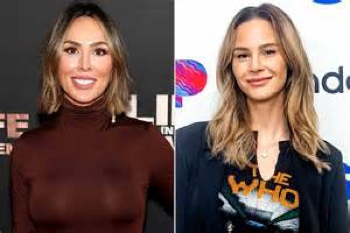 Kelly Dodd is pictured in a split photo alongside Gina Kirschenheiter