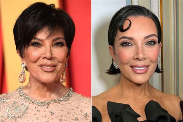 Kris Jenner looking on as Kylie Jenner tries on a dress for Met Gala 2022.