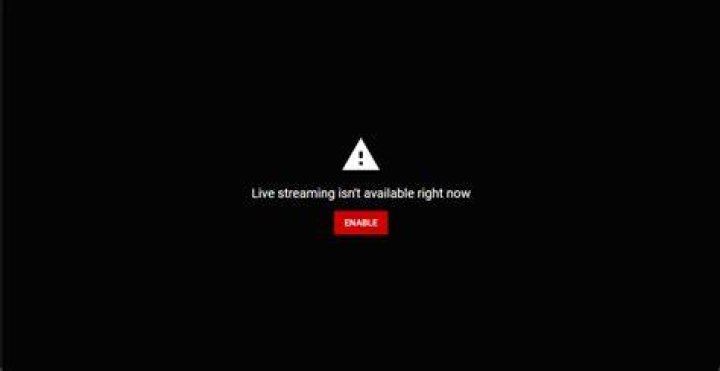live streaming isnt available right now