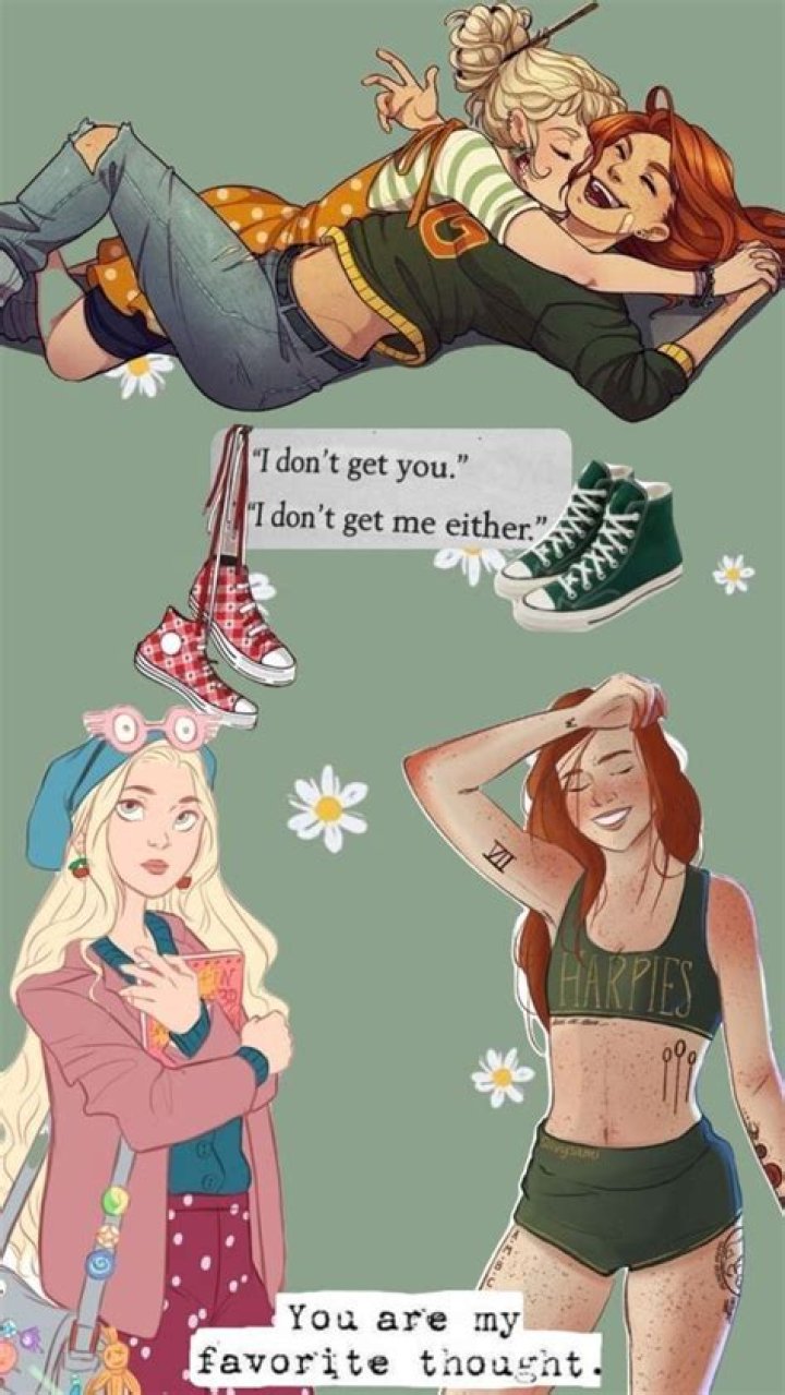 Luna &amp; Ginny - Fan Art - Harry Potter 