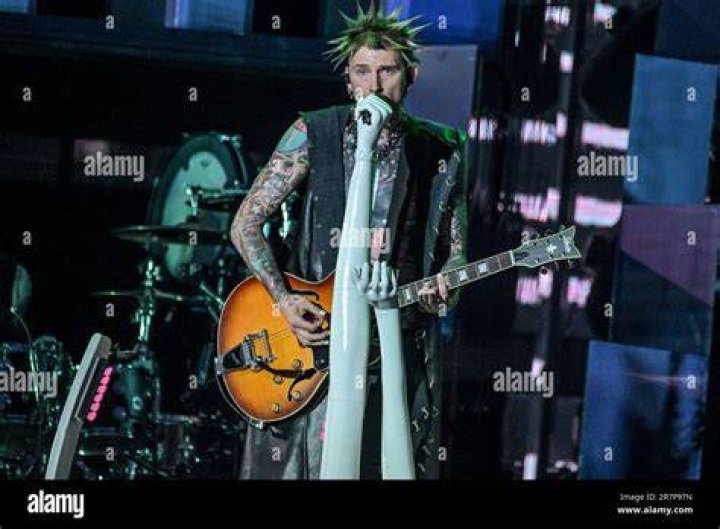 Machine Gun Kelly performing at Audacy Beach Festival In Fort Lauderdale - Day 2