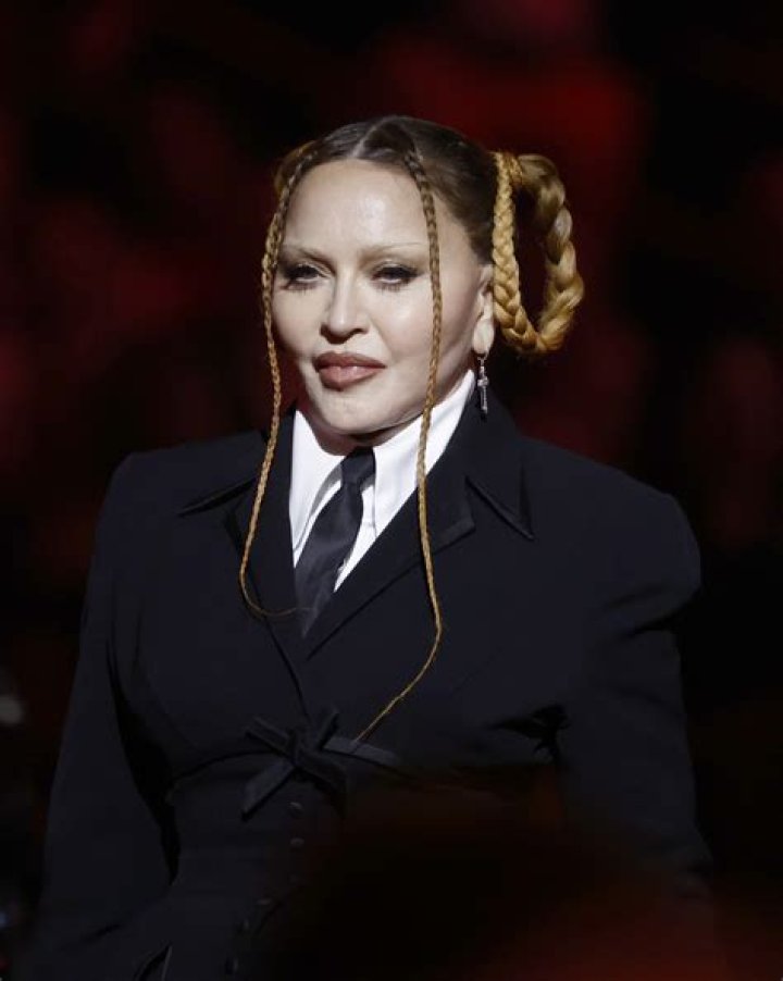 Madonna in a tux.