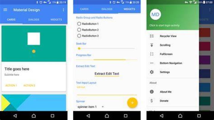 Material Design Demo screenshot Material Design Demo - best material design apps