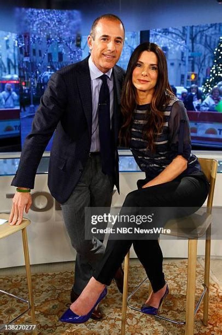 Matt Lauer and Sandra Bullock