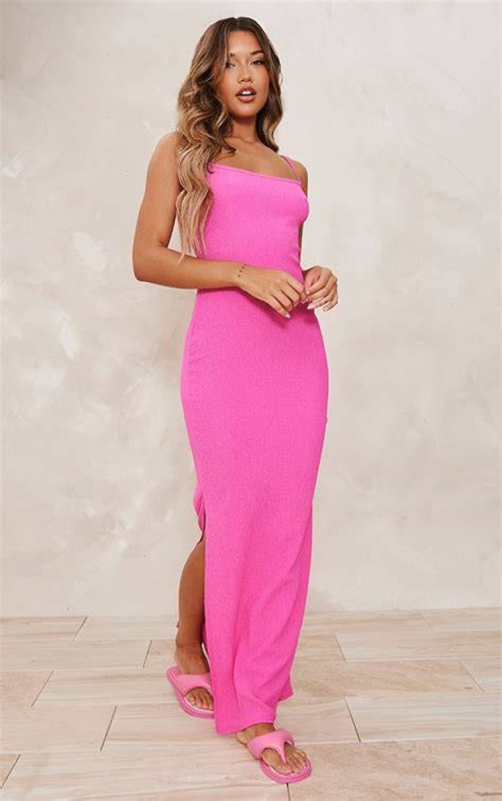 Model in bright pink maxi dress; model in light yellow maxi dress; model in bright blue maxi dress. This Nostalgic Brand Just Dropped The Prettiest Spring Dresses—& I Need Them Now