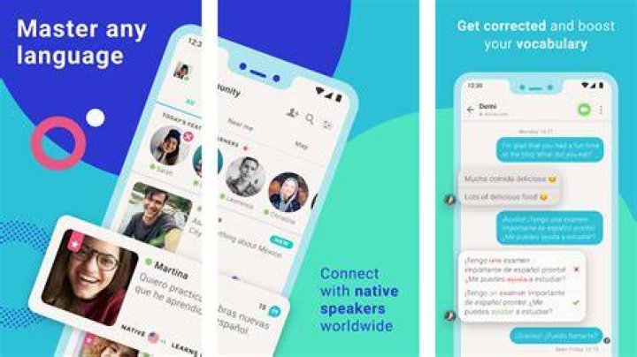 Tandem screenshot 2021 MosaLingua screenshot 2021
