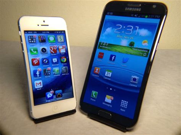 note 2 vs iphone 5