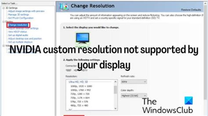 Nvidia Test Custom Resolution