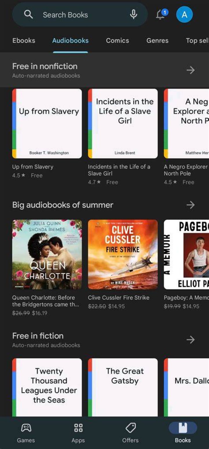 Google Play audiobooks Play Store audiobooks