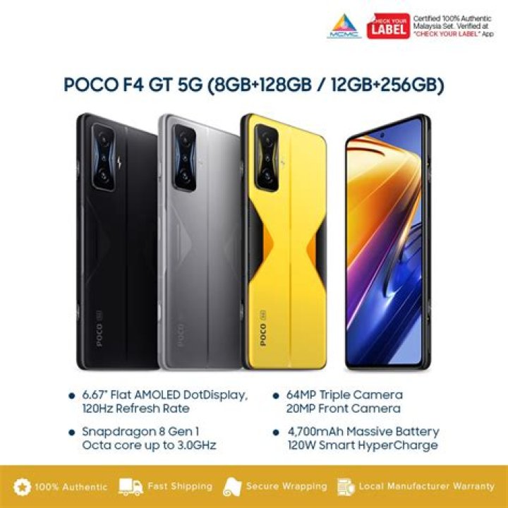 Poco F4 GT side view