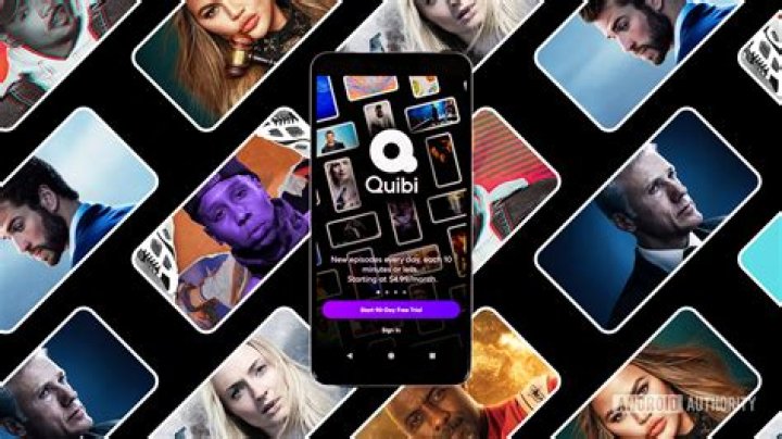 Quibi streaming app on Android smartphone stock photo 6