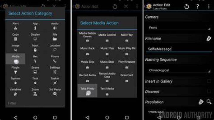 Selfie message board with Tasker - Android customization