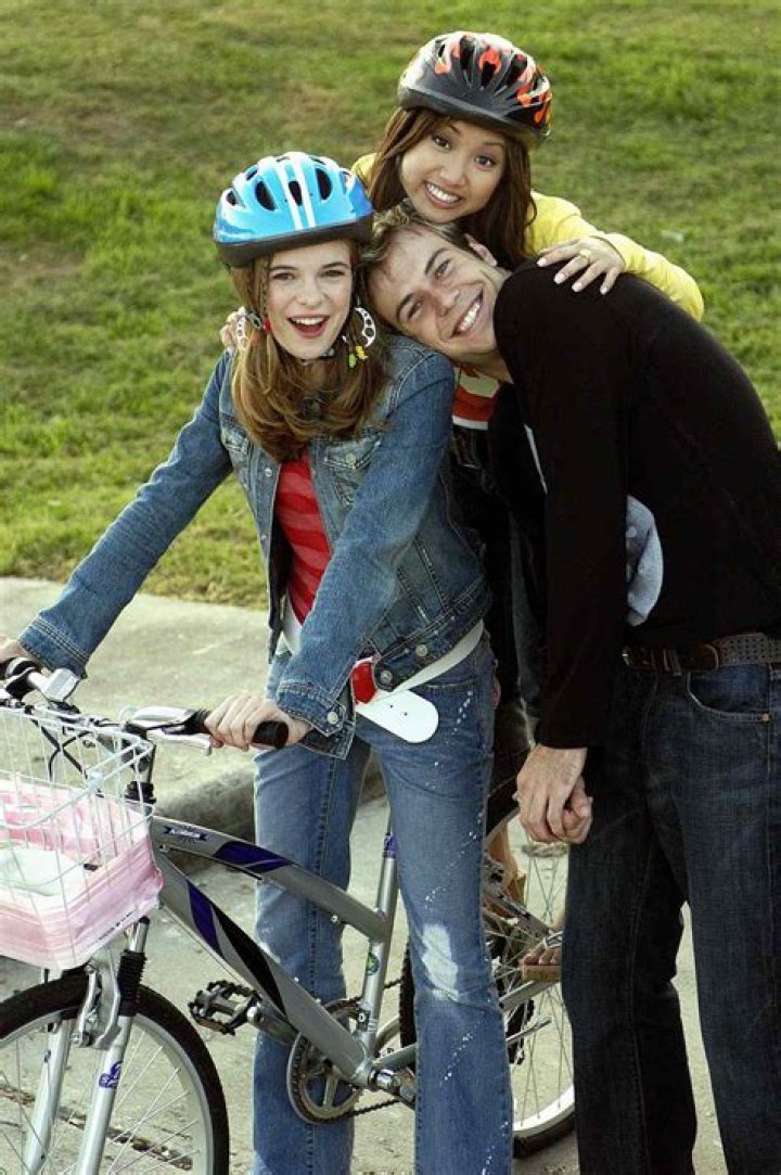Taran Killam with Danielle Panabaker and Brenda Song in Stuck in the Suburbs
