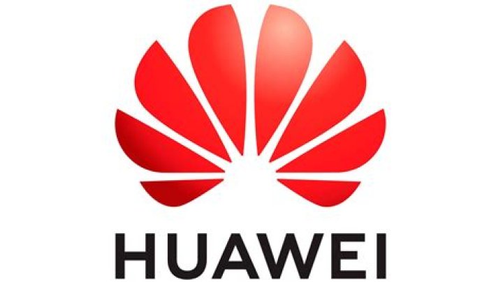 Huawei logo MWC 2018 The Huawei logo.