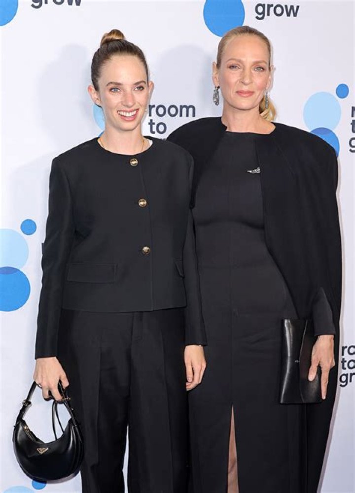 Uma Thurman and daughter