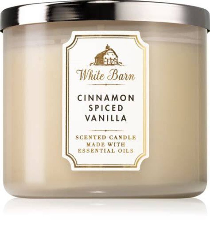 White Barn Cinnamon Spiced Vanilla 3-Wick Candle